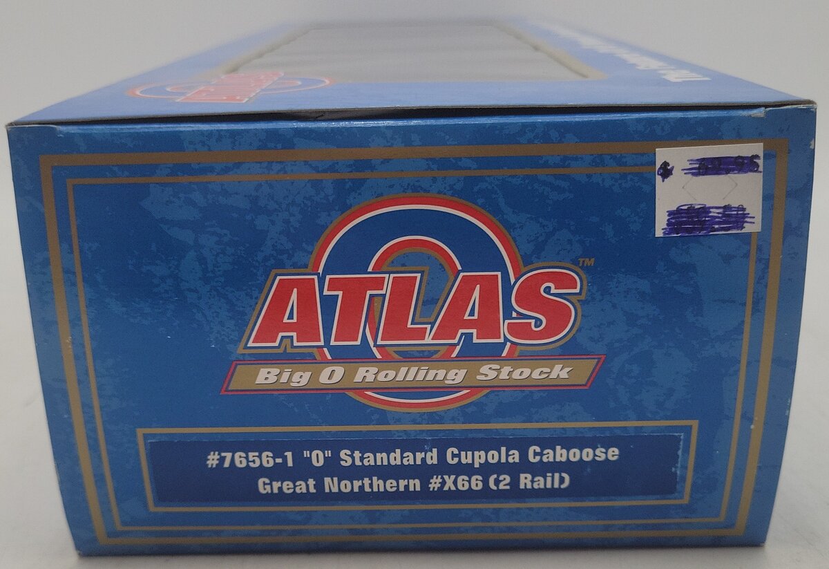 Atlas 7656-1 O Scale Great Northern Cupola Caboose Car #X66 (2-Rail) EX/Box
