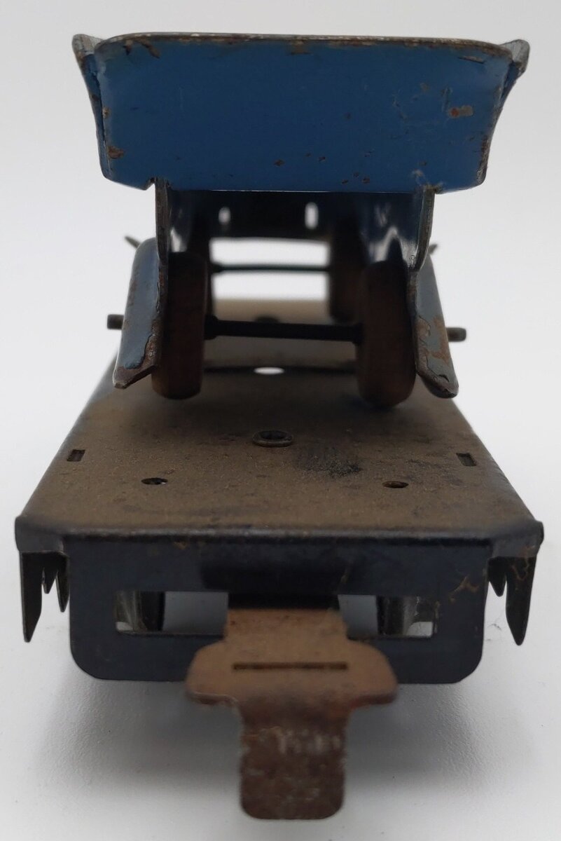 Marx 562 Vintage O Flatcar w/ Blue Dump Truck VG