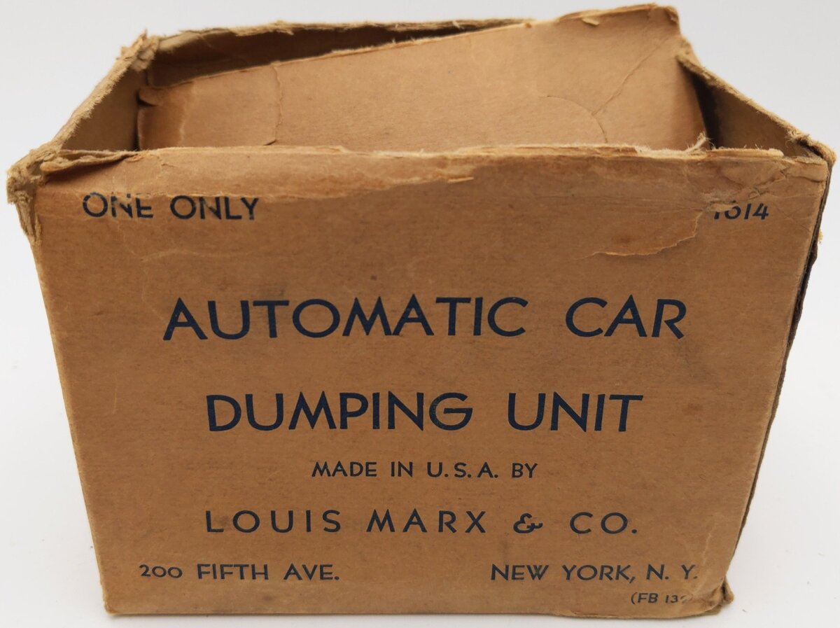 Marx 1614 HO Vintage Dumping Station VG/Box