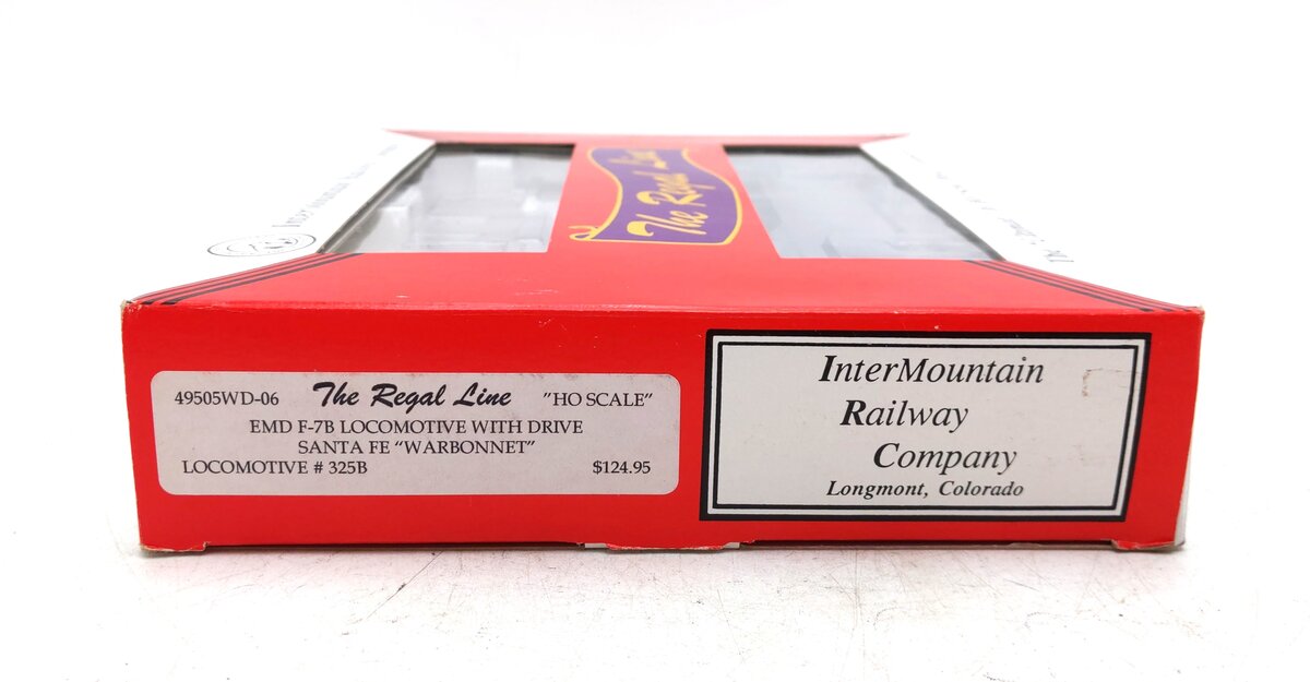 InterMountain 49505WD-06D Santa Fe EMD F-7B Powered Diesel Locomotive #325B LN/Box
