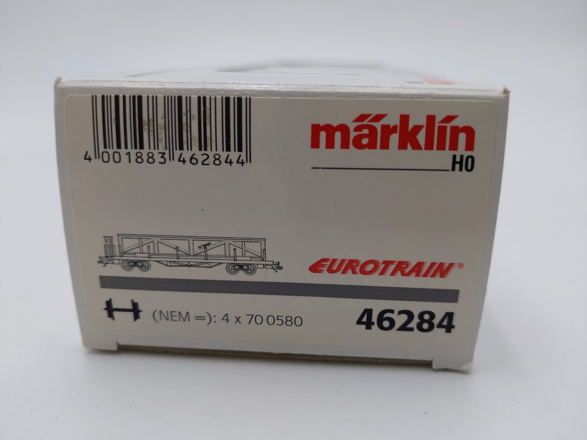 Marklin 46284 HO Scale DB Flatcar w/ Load VG/Box