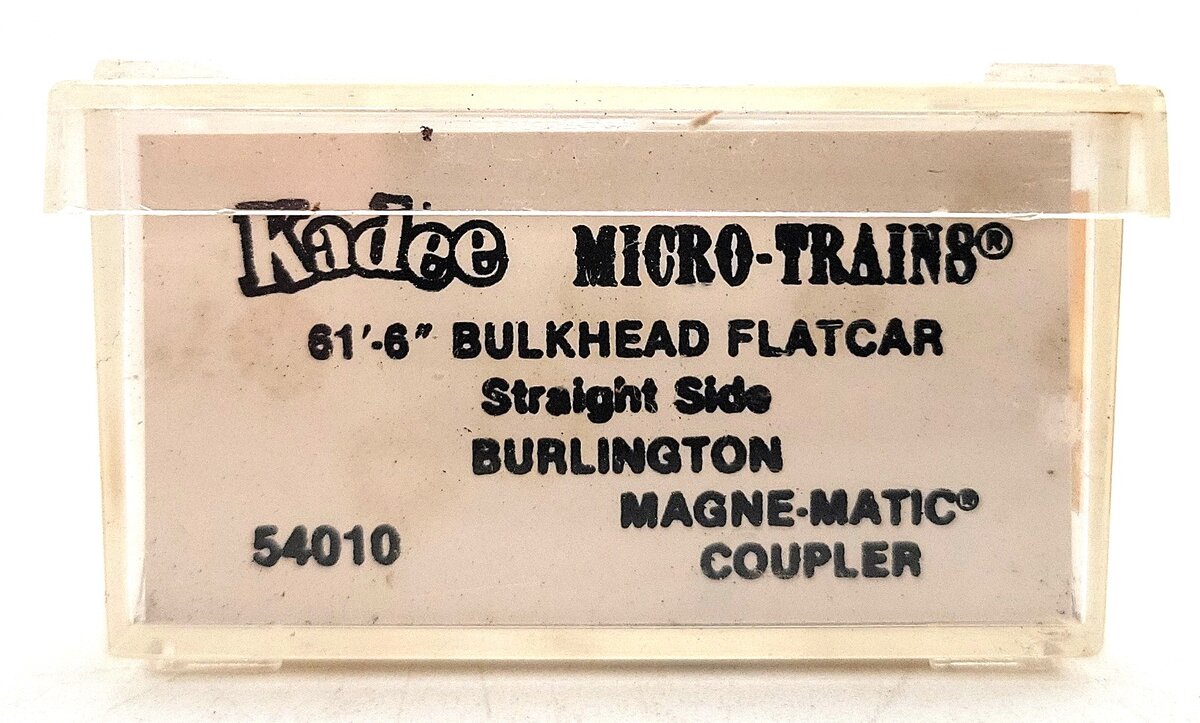 Micro-Trains 05400010 N Burlington Northern 61' Bulkhead Flatcar #621649 LN/Box