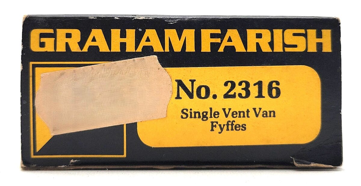 Graham Farish 2316 N Scale "Fyffes Brand" Single Vent Box Car LN/Box