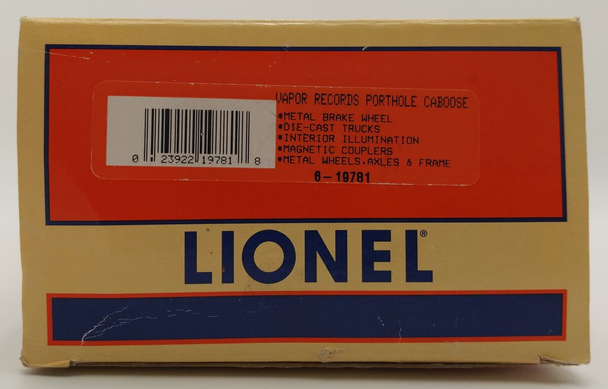 Lionel 6-19781 Vapor Records Holiday Porthole Caboose #6417 EX/Box