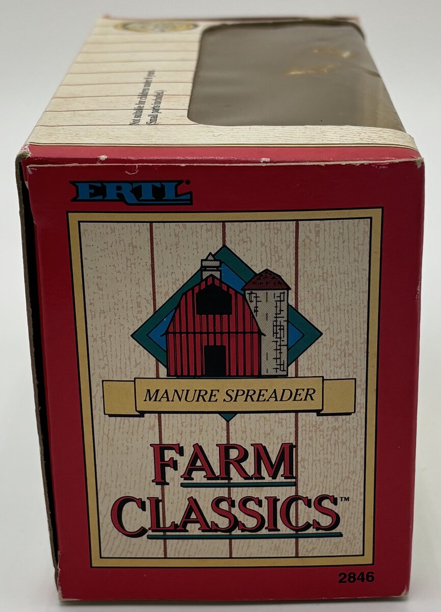 Ertl 2846 1:43 Scale Farm Classics Manure Spreader Diecast Metal LN/Box