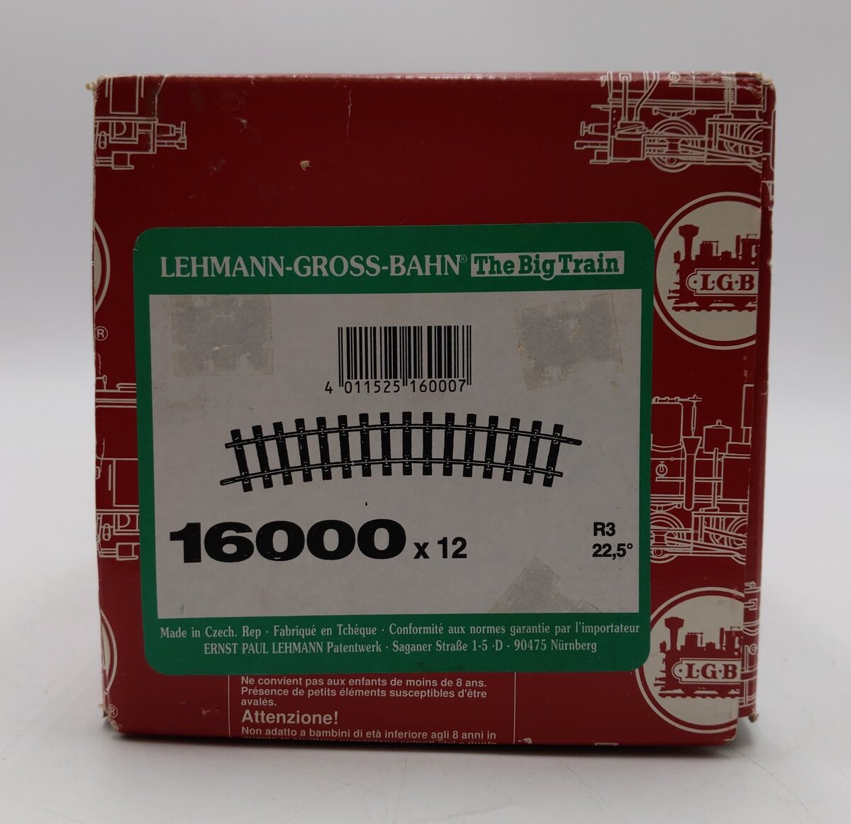 LGB 16000 R3 22.5 Degree Curved Track (Box of 12) LN/Box