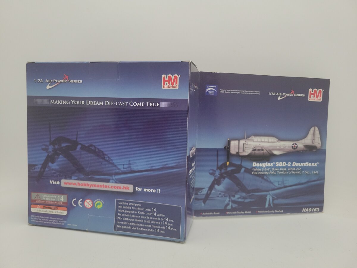 Hobby Master HA0163 1:72 Scale Air Power Series Douglas SBD-2 Dauntless 1941 NIB