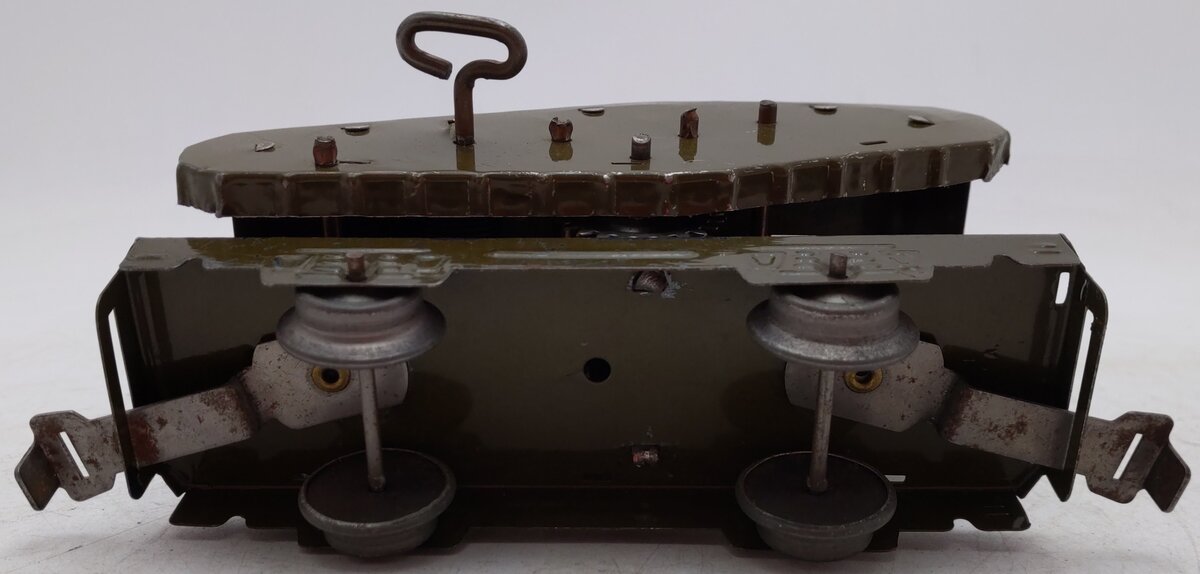 Marx 572ST O Gauge Vintage Olive Drab Wind Up Tank Car