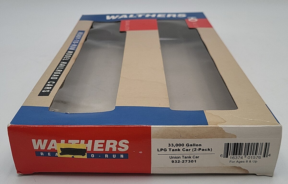 Walthers 932-27301 HO Scale Union Tank Car 33K Gal LPG Tank Car (Pack of 2) EX/Box