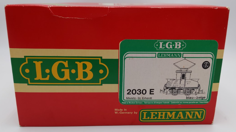 LGB 2030E G Scale Blue Steeple Cab Electric Locomotive/Box