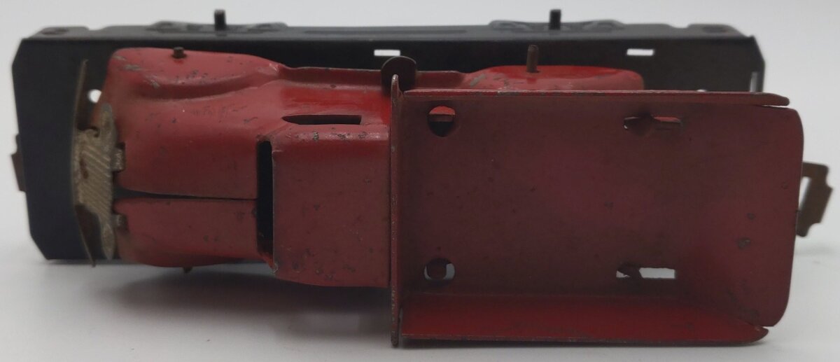 Marx 562 Vintage O Flatcar w/ Red Dump Truck VG