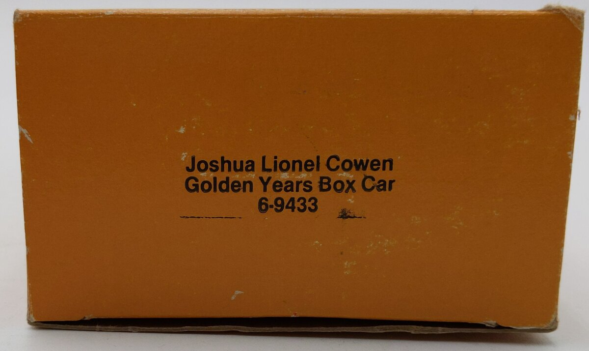 Lionel 6-9433 O Gauge Joshua Lionel Cowen Golden Years Boxcar LN/Box