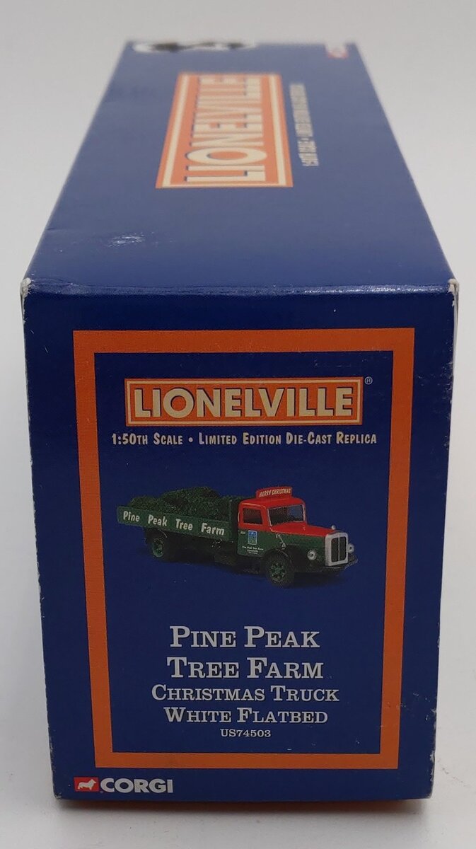 Corgi US74503 1:50 Scale Pine Peak Tree Farm Truck Flatbed W/Christmas Trees EX/Box
