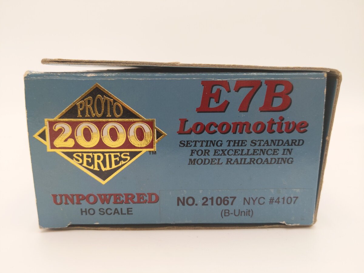 Proto 2000 21067 HO Scale New York Central E7B Non-Powered B-Unit #4107 EX/Box