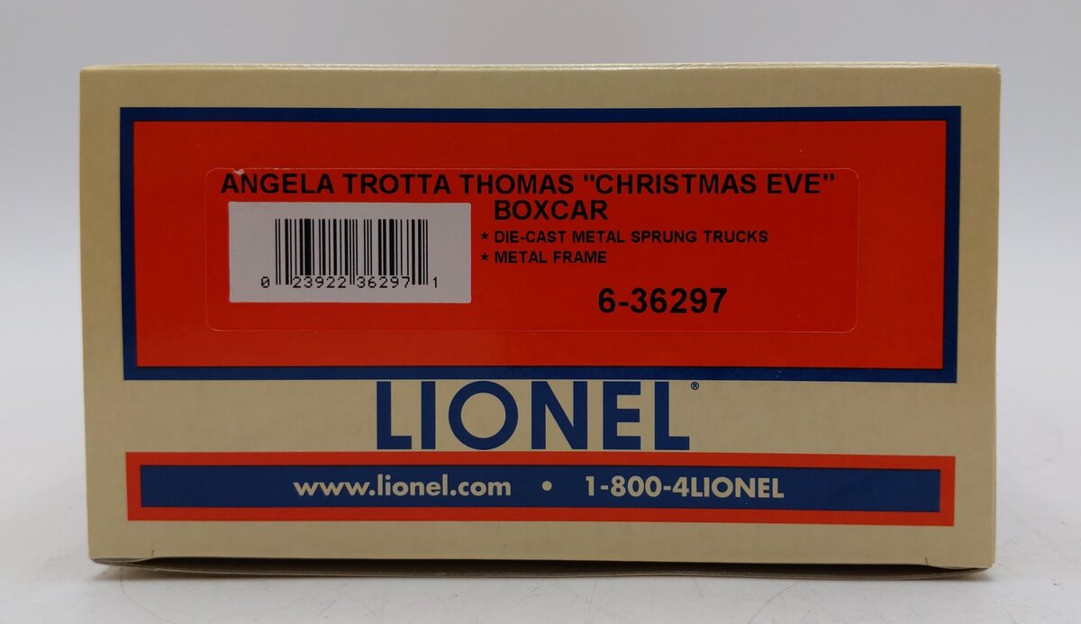 Lionel 6-36297 O Gauge Angela Thomas Christmas Eve Boxcar LN/Box
