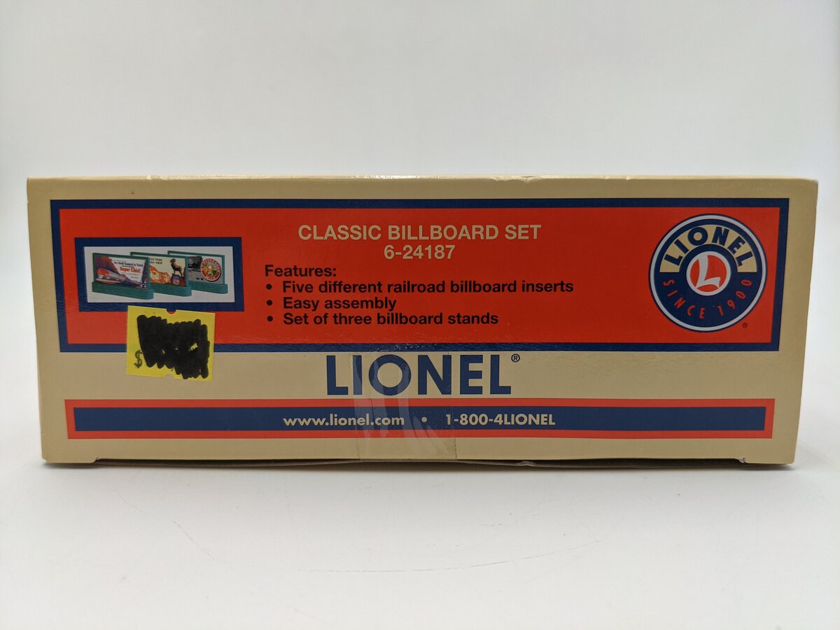 Lionel 6-24187 O Scale Classic Billboard Set EX/Box