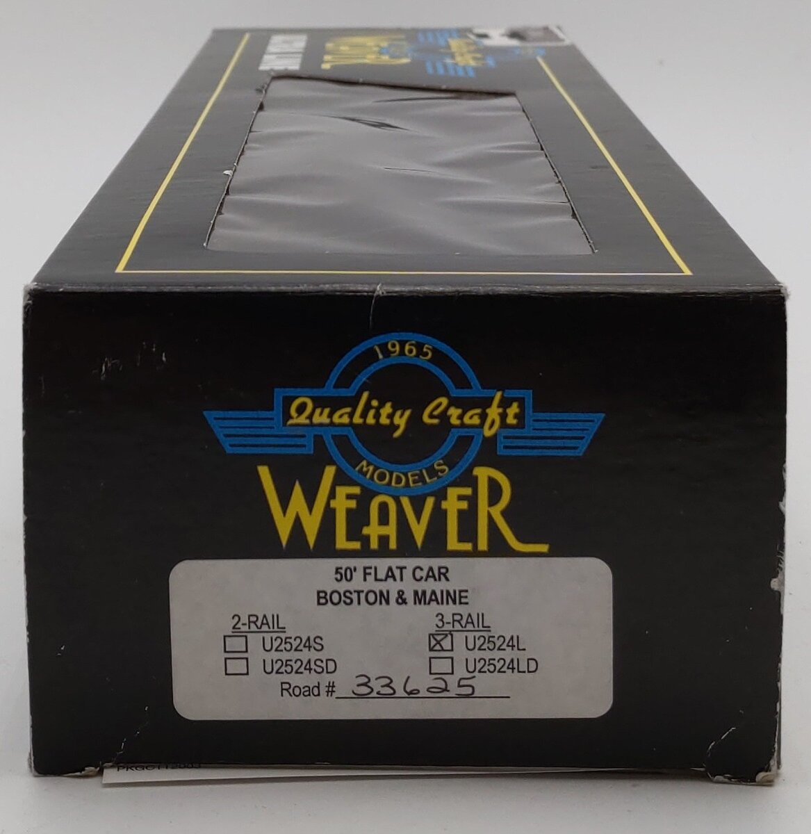 Weaver U2524L O Scale Boston & Maine 50' Flat Car #33625 EX/Box