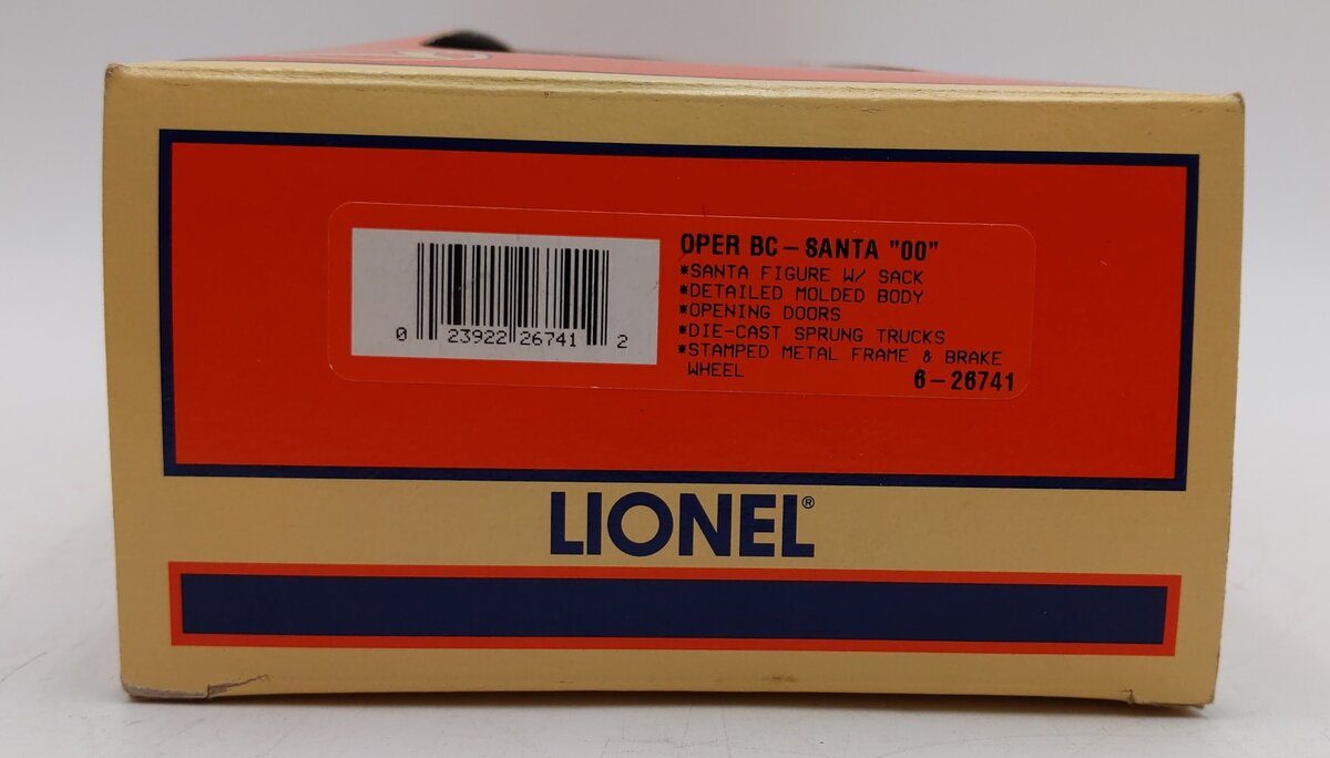 Lionel 6-26741 O Gauge Operating Santa Boxcar EX/Box