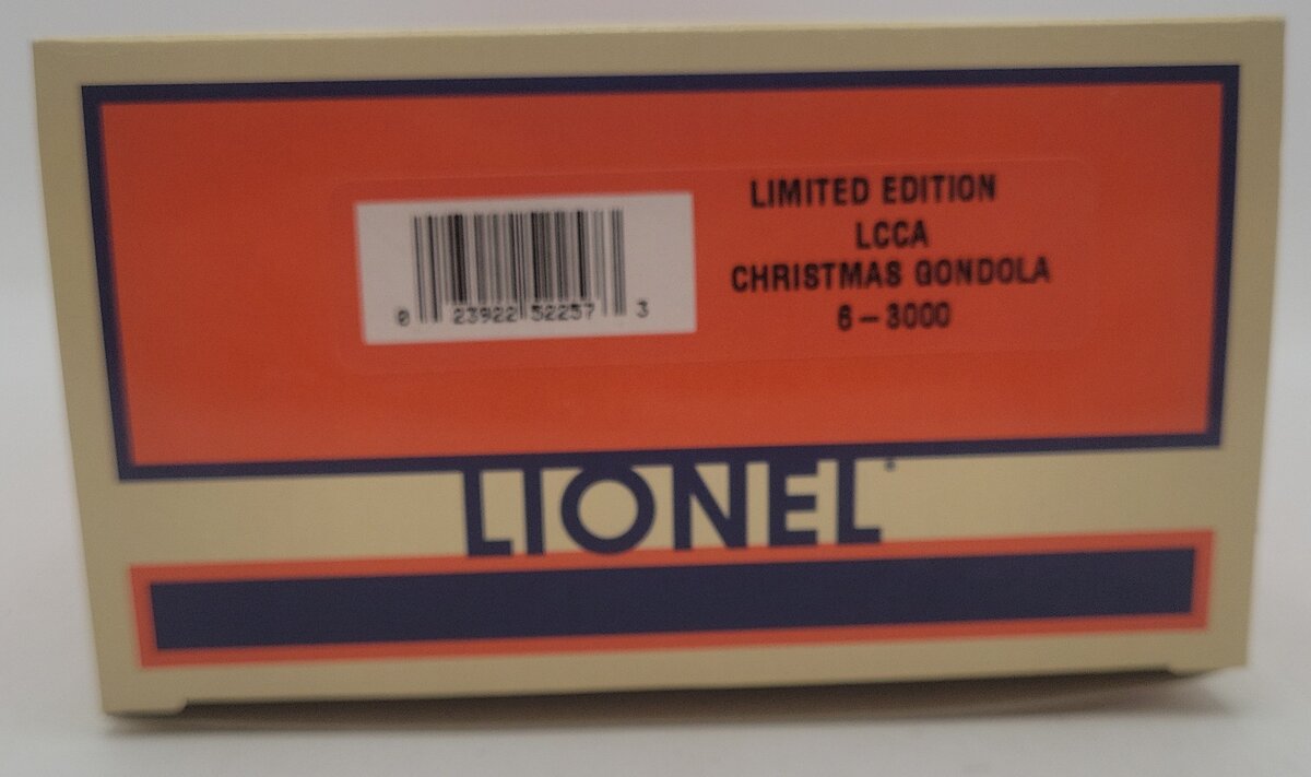 Lionel 6-3000 O Gauge LCCA Christmas Gondola EX/Box