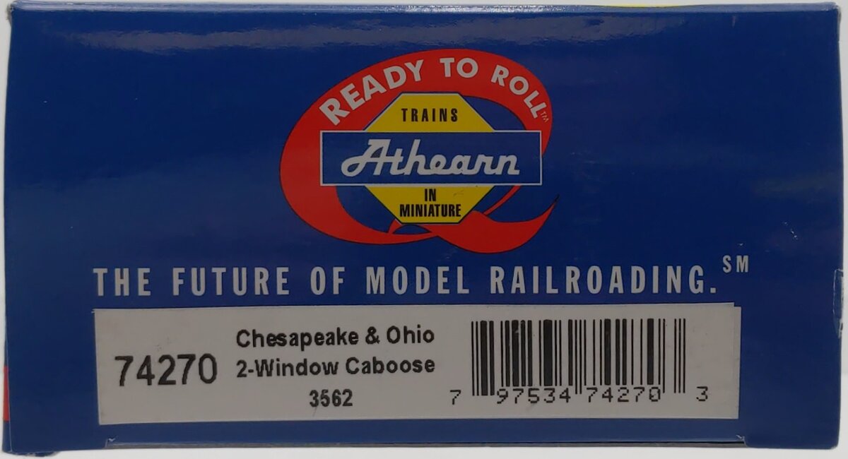 Athearn 74270 HO Scale C&O Eastern 2 Window Caboose #3562 LN/Box