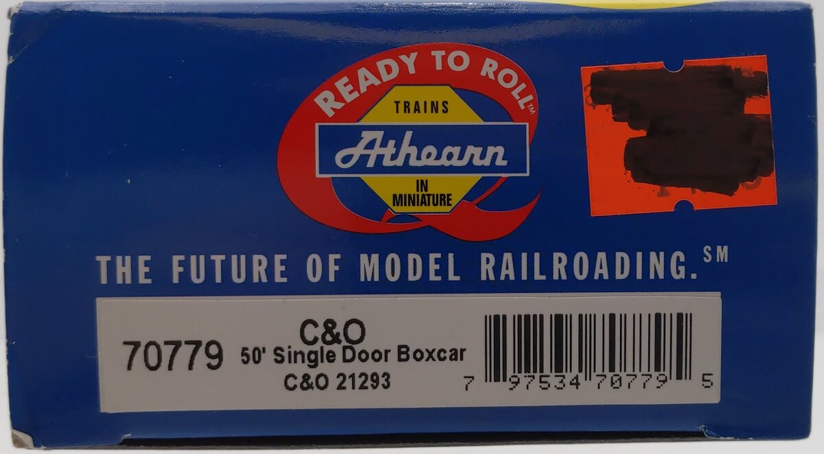 Athearn 70779 HO Scale C&O 50' Single Door Boxcar #21293 LN/Box