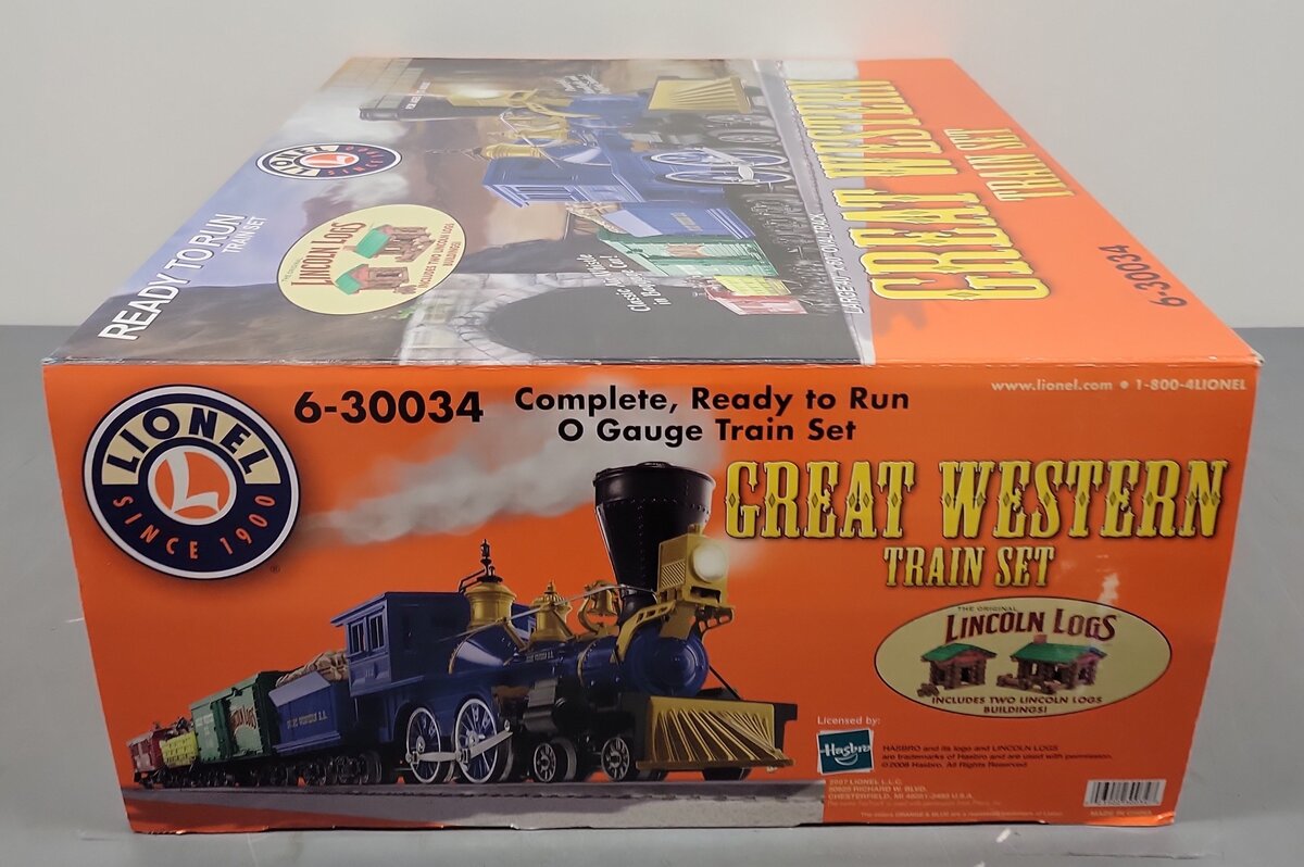 Lionel 6-30034 Great Western Steam Train Set LN/Box