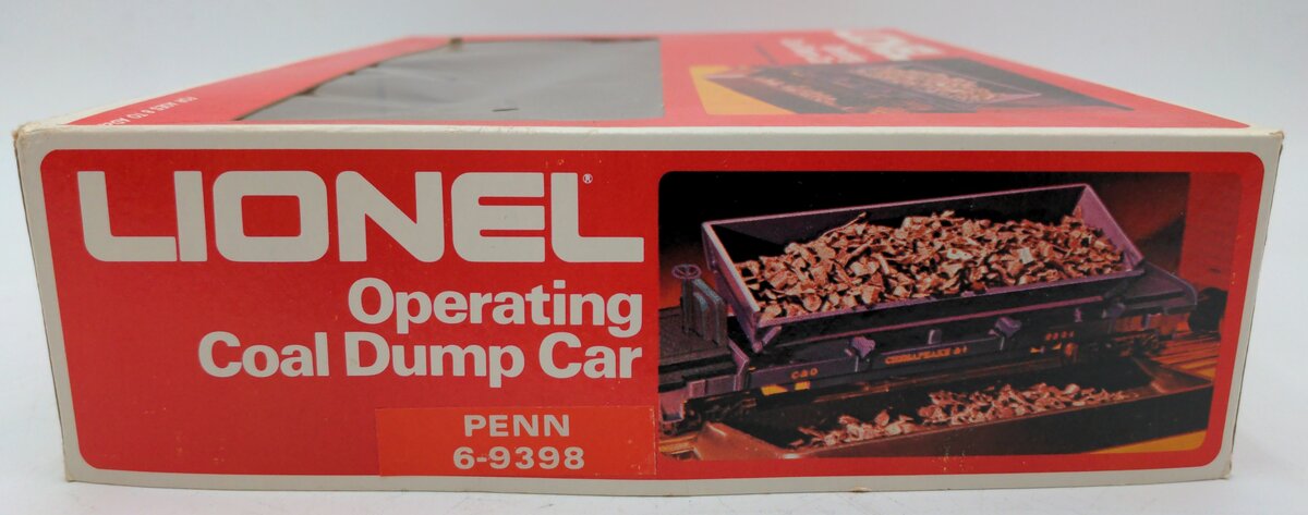 Lionel 6-9398 O Gauge Pennsylvania Operating Coal Dump Car EX/Box