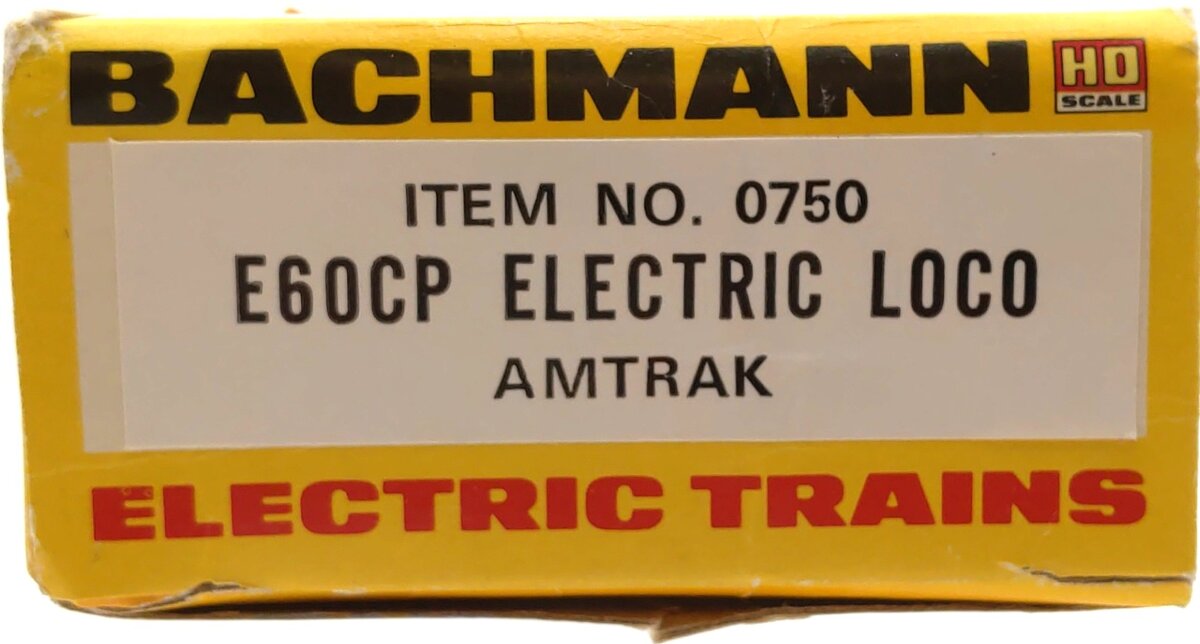 Bachmann 0750 HO Scale Amtrak E60CP Electric Locomotive #951 EX/Box