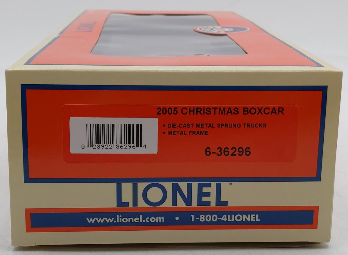 Lionel 6-36296 O Gauge 2005 Christmas Boxcar LN/Box