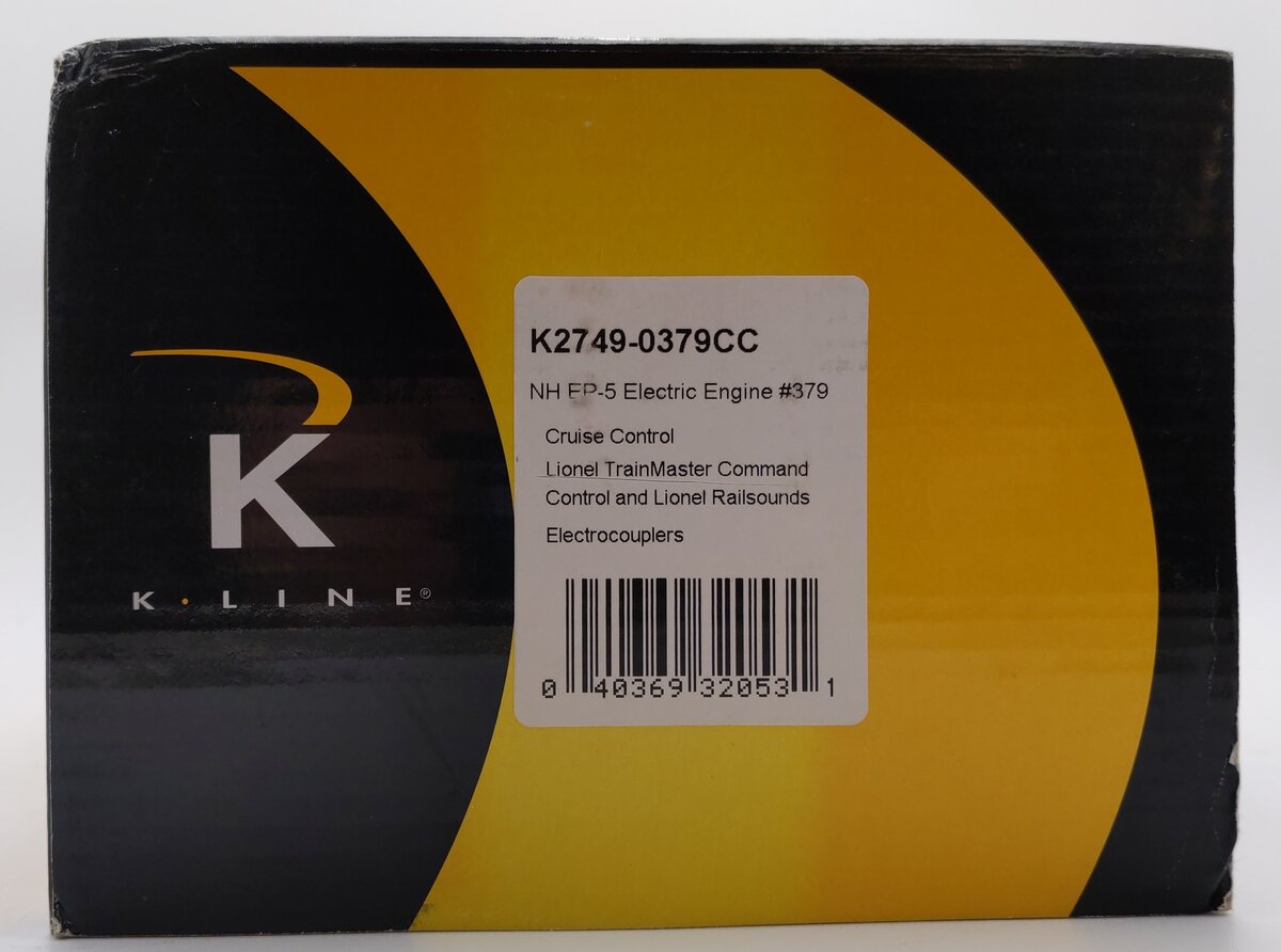 K-Line K2749-0379CC O Gauge New Haven EP-5 Electric Locomotive #379 VG/Box