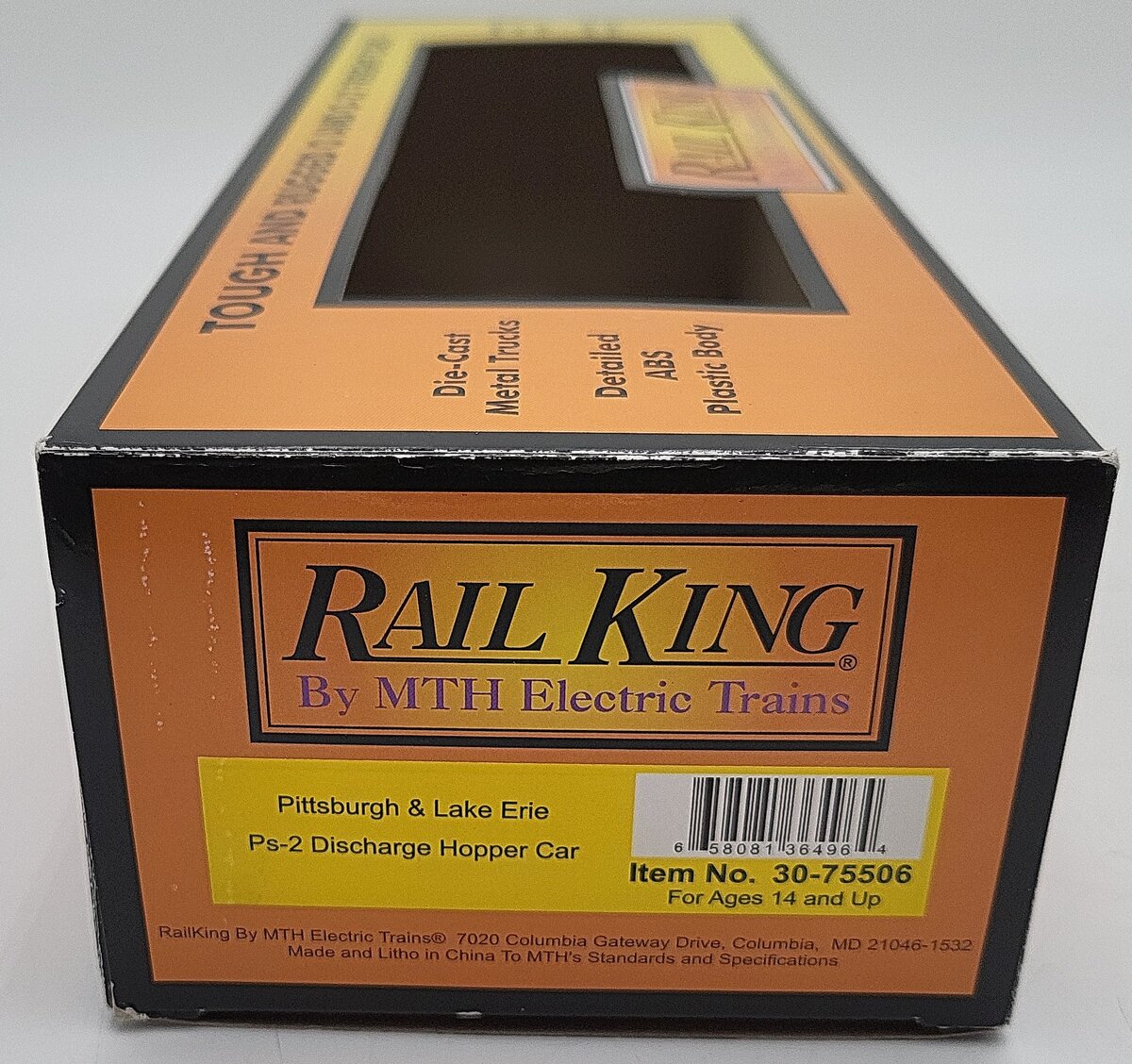 MTH 30-75506 O Pittsburgh & Lake Erie RailKing Ps-2 Discharge Hopper Car #1700 LN/Box