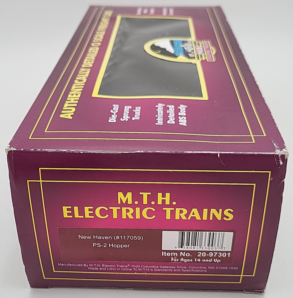 MTH 20-97301 O Gauge New Haven PS-2 Hopper Car #117059 EX/Box