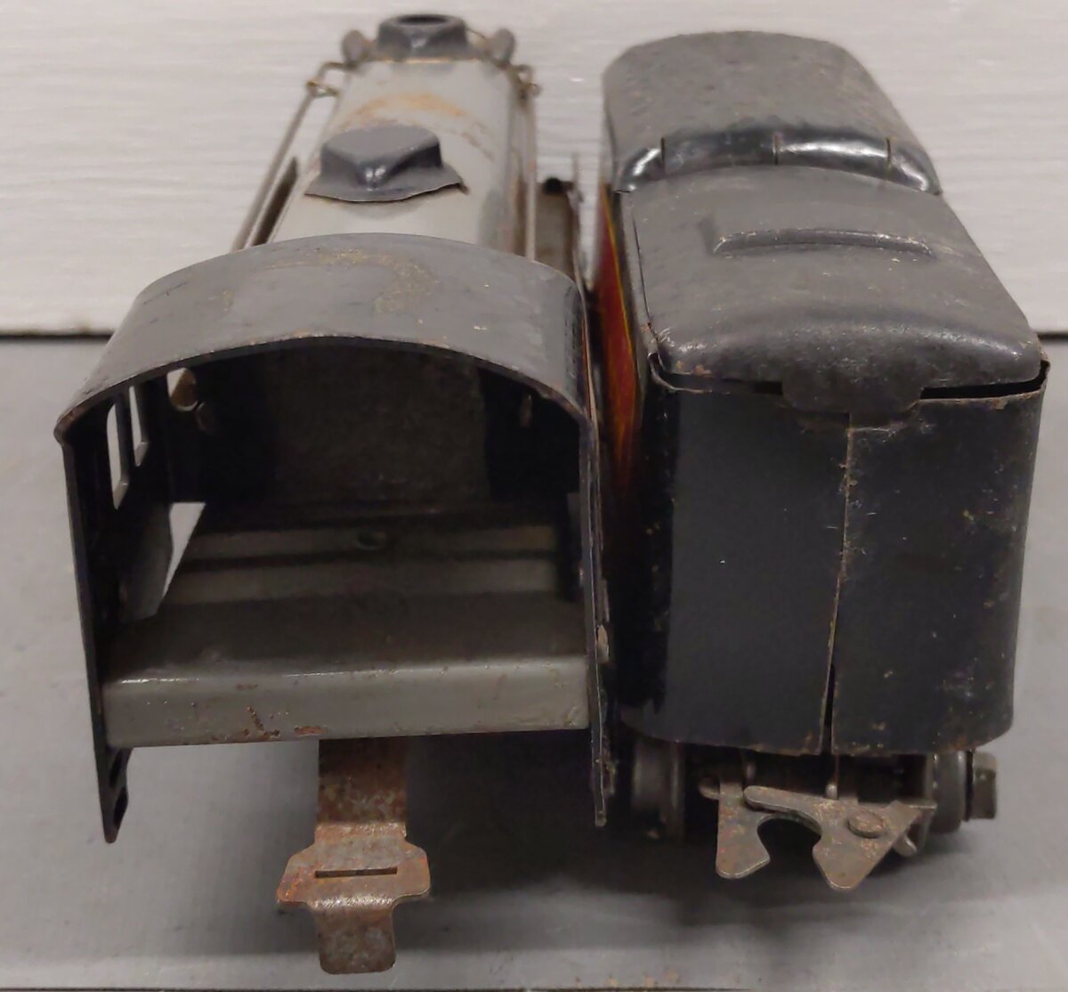 Marx 1937 Vintage O Canadian Pacific 3000 0-4-0 Steam Locomotive & Tender VG