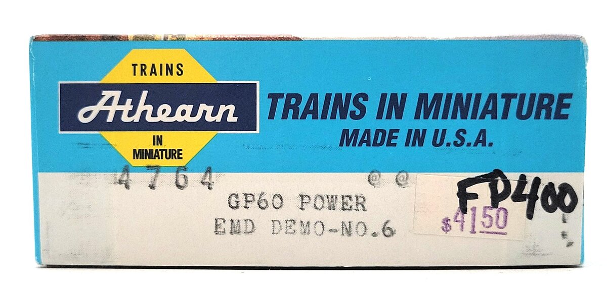 Athearn 4764 HO Scale EMD Demo GP60 Powered Diesel Locomotive #5 EX/Box