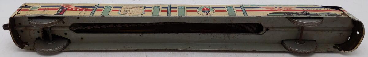 Vintage Custom Gauge American Freedom Train Wind Up Diesel Locomotive #1776 VG