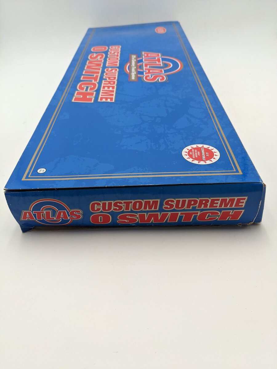Atlas 6024 O Gauge Nickel Silver Left Hand Remote Switch Turnout #5 EX/Box
