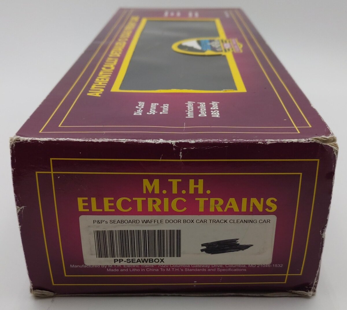 MTH 20-93029 O Gauge Seaboard System 50' Waffle Side Boxcar #24125 - Custom EX/Box