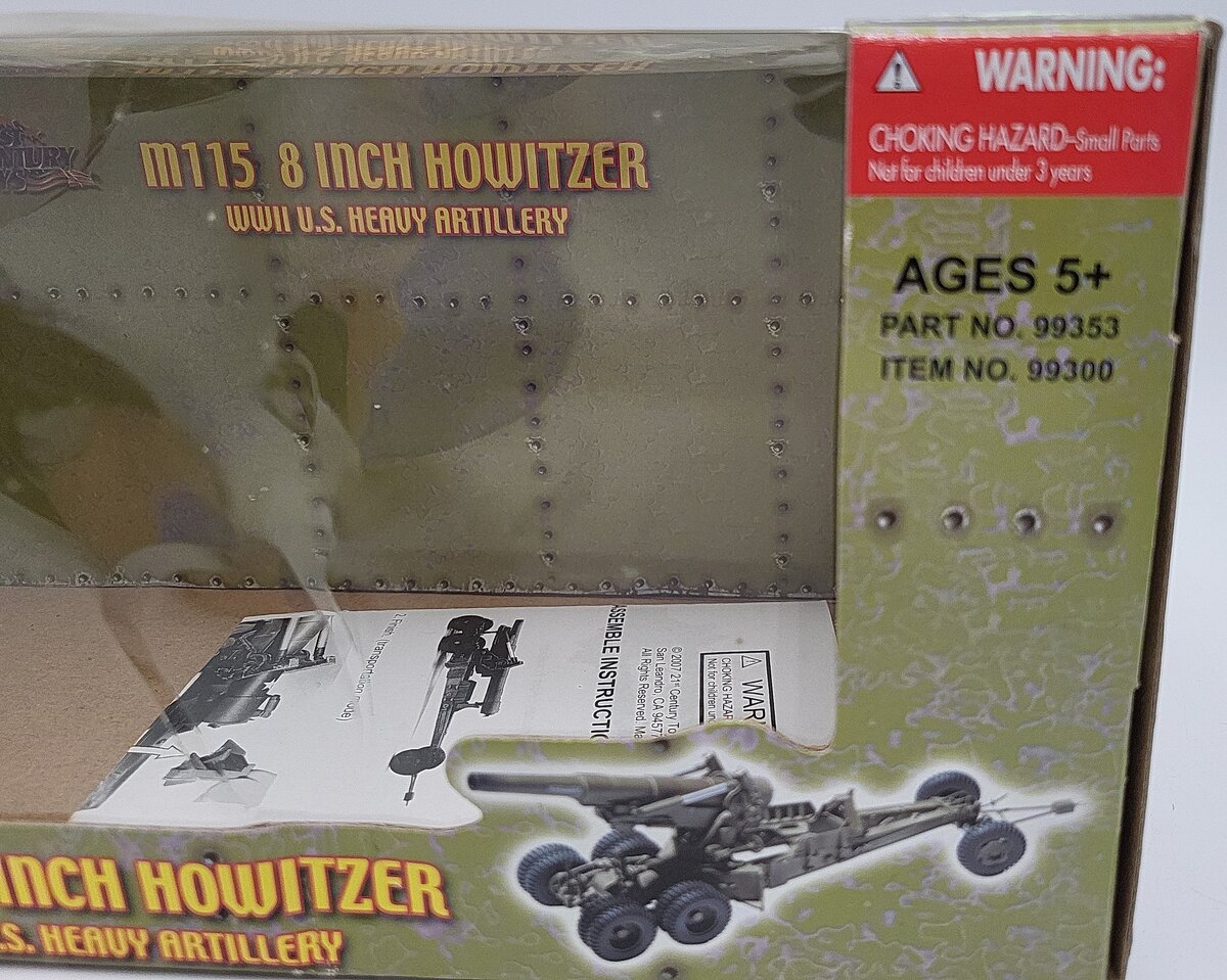The Ultimate Soldier 99353 1:32 Military M115 8 Inch Howitzer US Heavy Artillery EX/Box