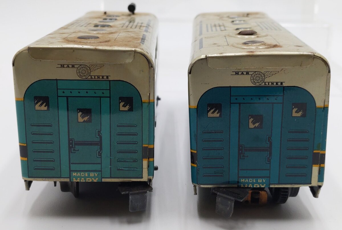 Marx 62 Vintage O Gauge Baltimore & Ohio F-3 AA Diesel Locomotives VG