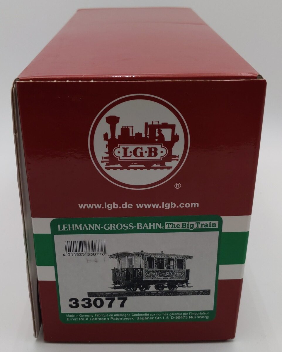 LGB 33077 G Scale The Christmas Train Passenger Car EX/Box