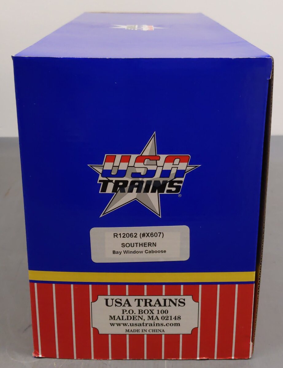 USA Trains 12062 G Southern Baywindow Caboose - Metal Wheels EX/Box
