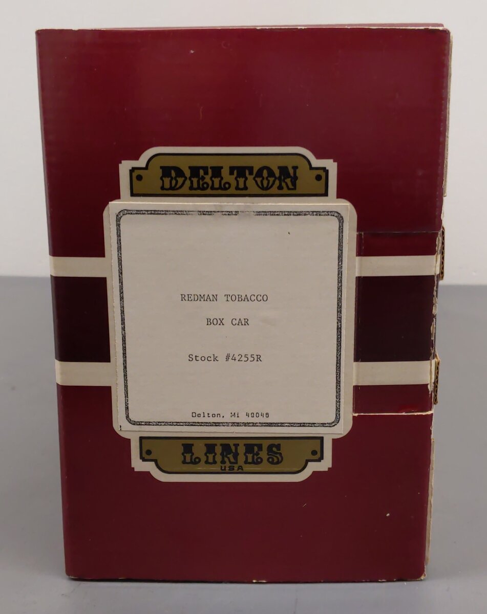 Delton 4255R G Scale Red Man Tobacco Boxcar #4255R EX/Box