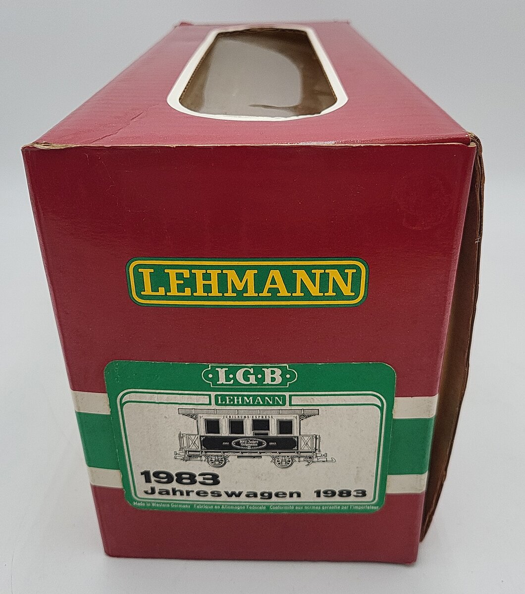 LGB 1983 G Scale Cream & Blue Passenger Car #102 EX/Box