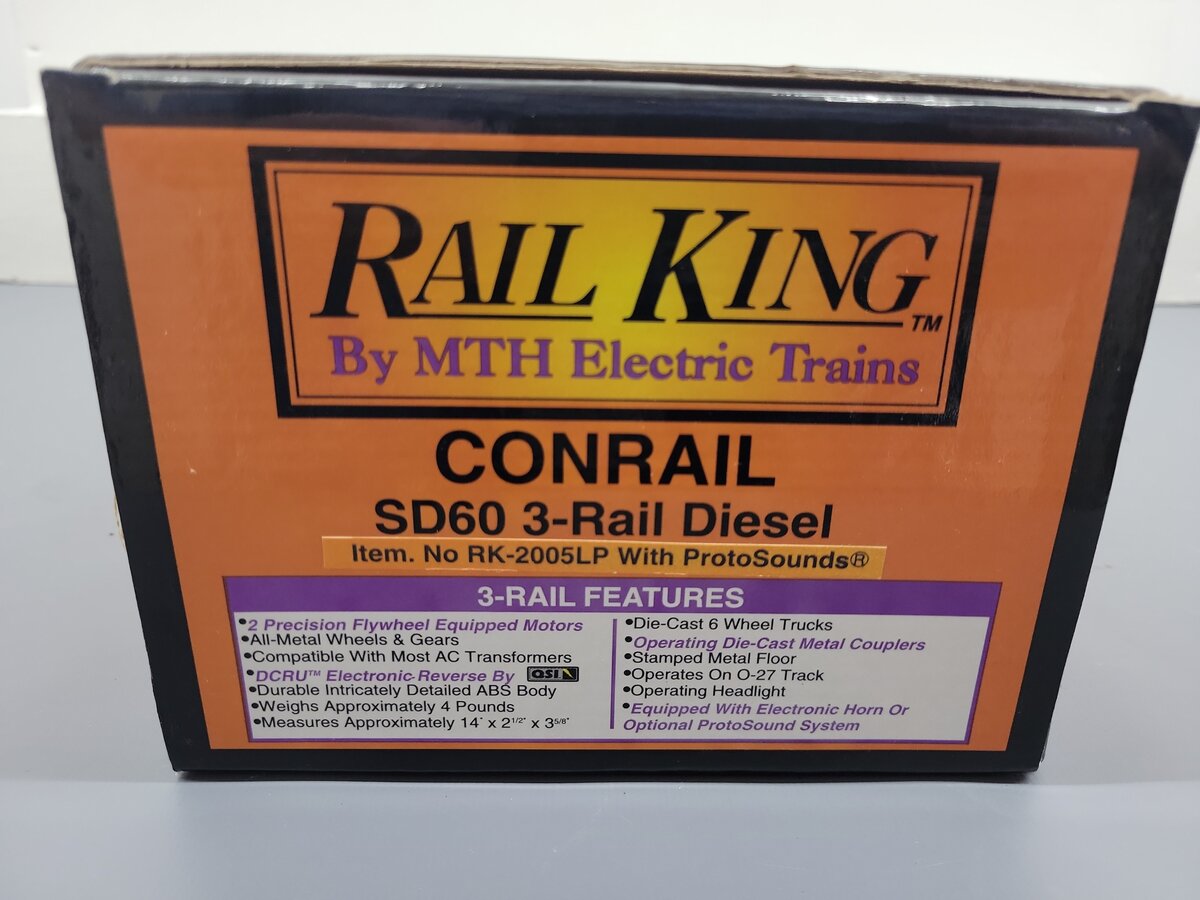MTH 30-2005-1 Conrail SD60 Diesel Engine w/PS1 #6867 - 3-Rail EX/Box