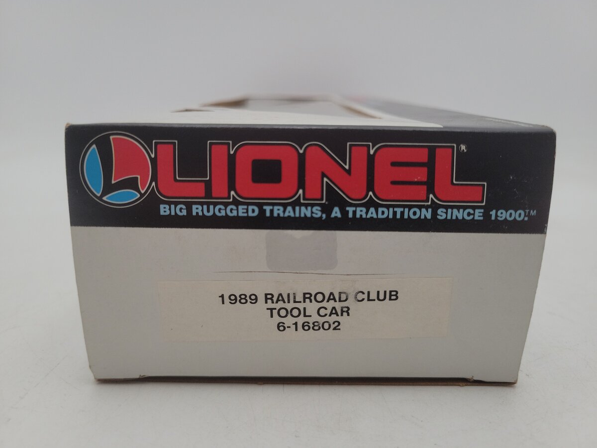 Lionel 6-16802 O Gauge Lionel Railroader Club Tool Car #16802 LN/Box