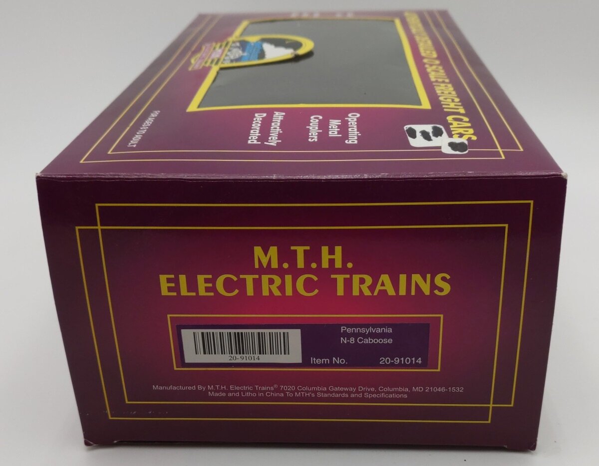 MTH 20-91014 O Gauge Pennsylvania Railroad N-8 Steel Caboose #478069 EX/Box