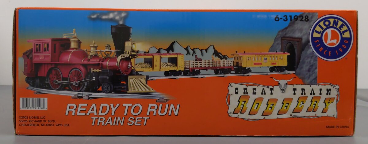 Lionel 6-31928 O Gauge Union Pacific Great Train Robbery Steam Train Set NIB