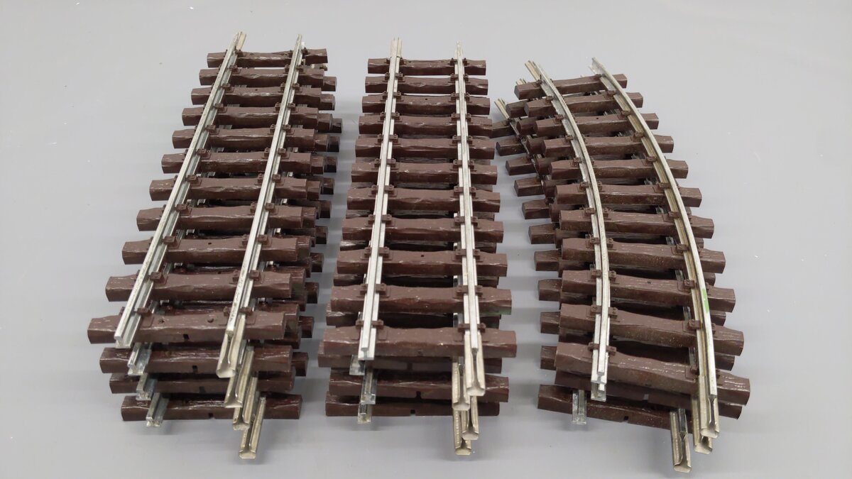LGB 1000, 1100 G Assorted Straight & Curved Nickle/Silver Track Sections (11) EX