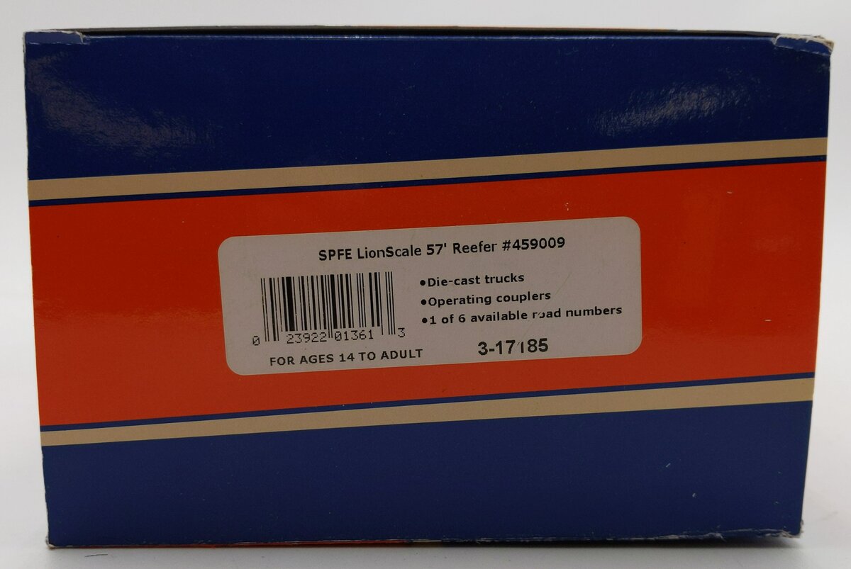 Lionel 3-17185 O Gauge SPFE LionScale 57' Refrigerator Car #459009 LN/Box