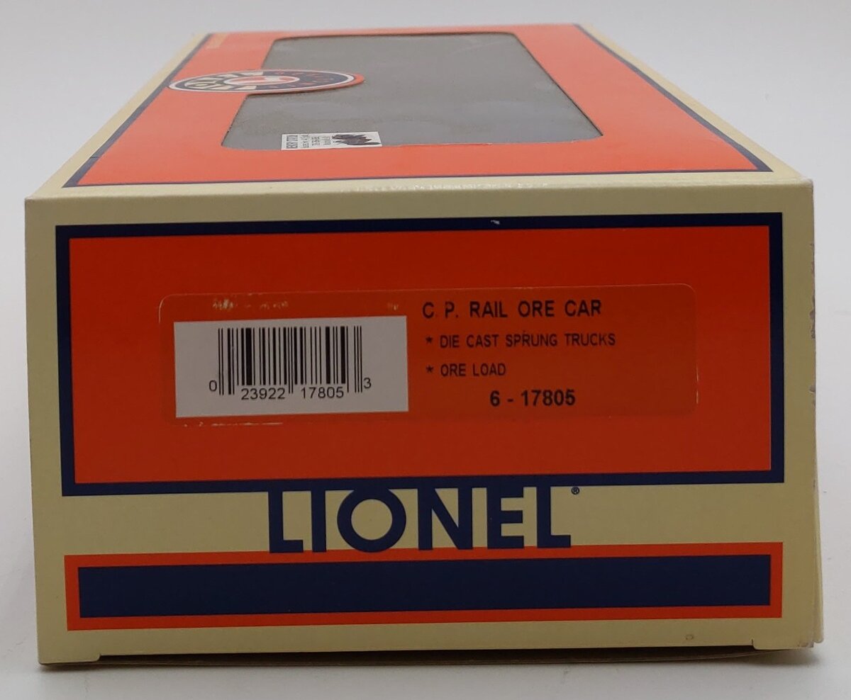 Lionel 6-17805 O CP Rail Ore Car with Ore Load #377238 LN/Box